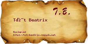 Tót Beatrix névjegykártya