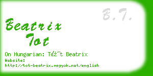 beatrix tot business card